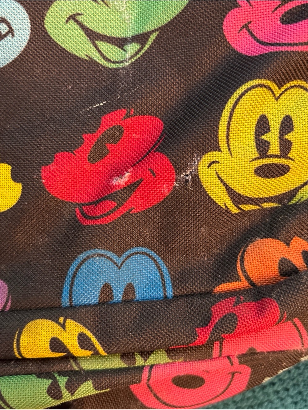 Disney World Authentic Multi Color Mickey Mouse Large Backpack - Picture 2 of 12